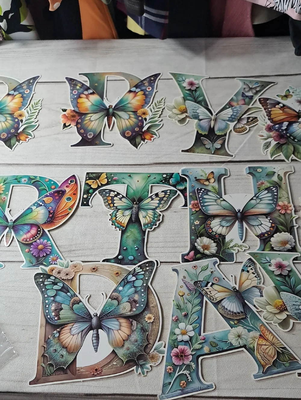Happy Birthday Butterfly Banner Kit - Colorful  Cutouts